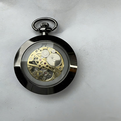 Open mechanisch HAVITS zakhorloge — Gunmetal