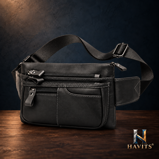 HAVITS Essentials — Compacte crossbody heuptas — vaste HAVITS-fotostijl