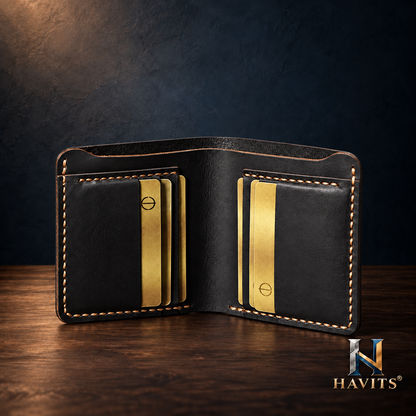HAVITS Essentials — Klassieke portefeuille — vaste HAVITS-fotostijl