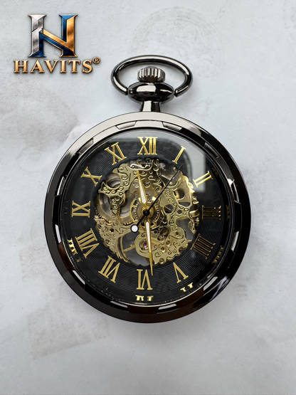 Open mechanisch zakhorloge met HAVITS-logo